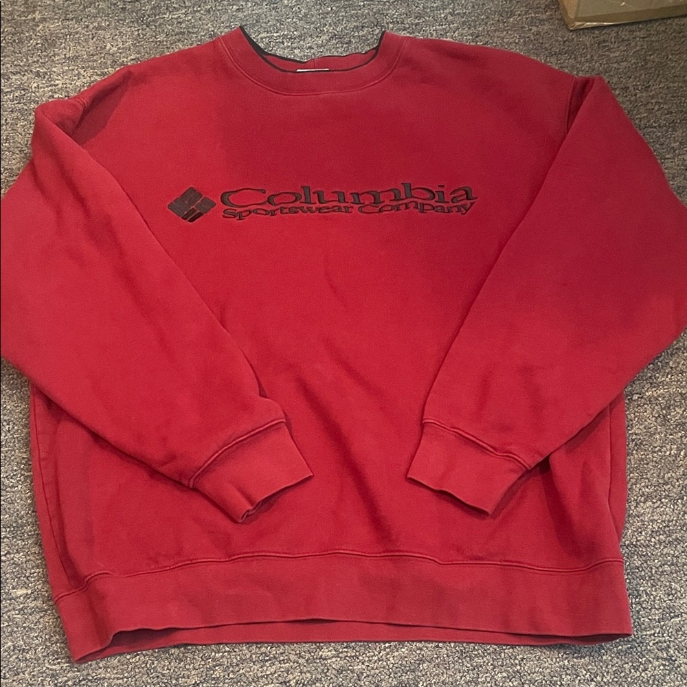 Columbia Men's Crimson Crewneck Sweater sz XL